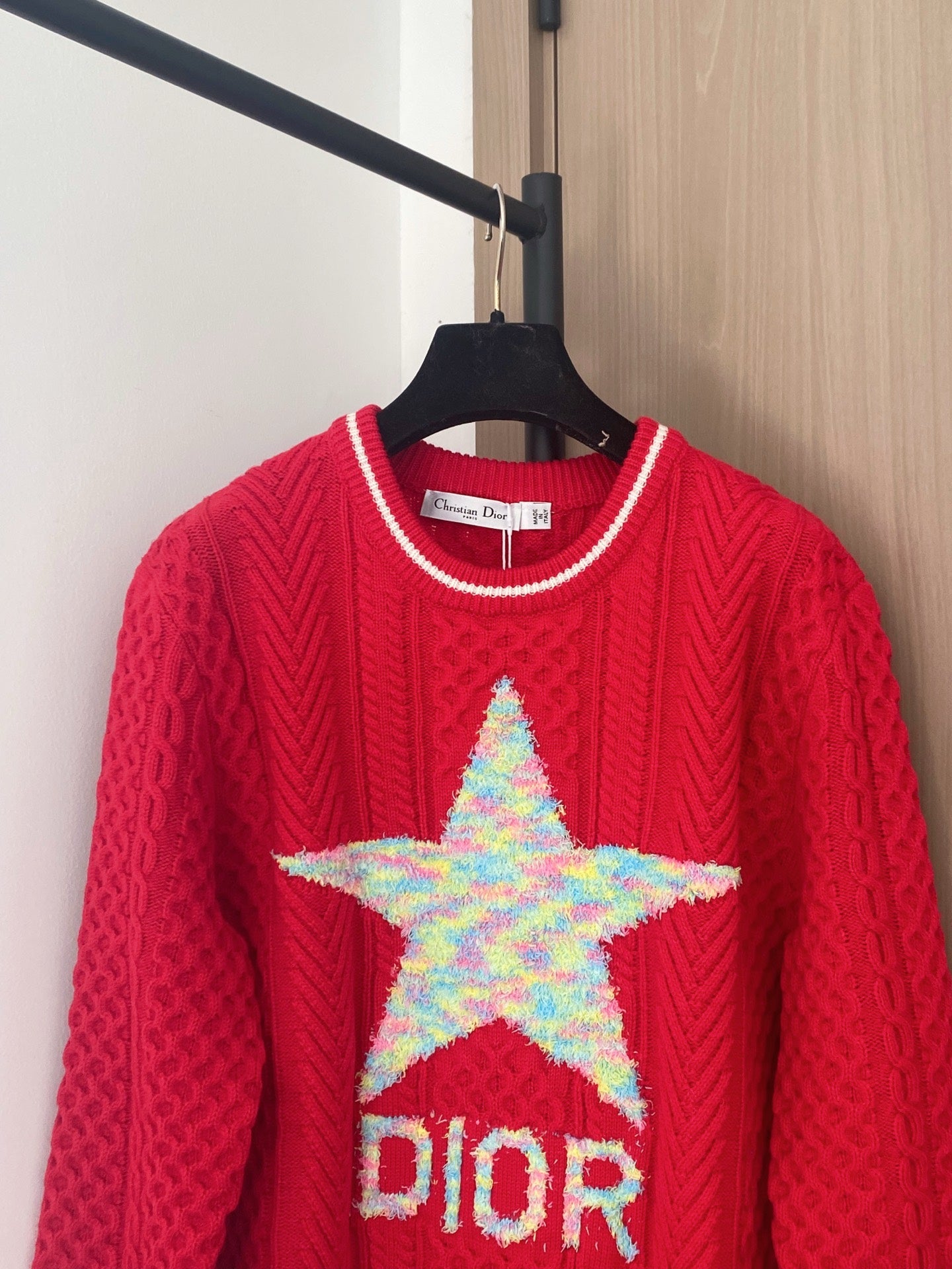 Dior 2025 Star-design Long-sleeve Sweater Wool Cashmere