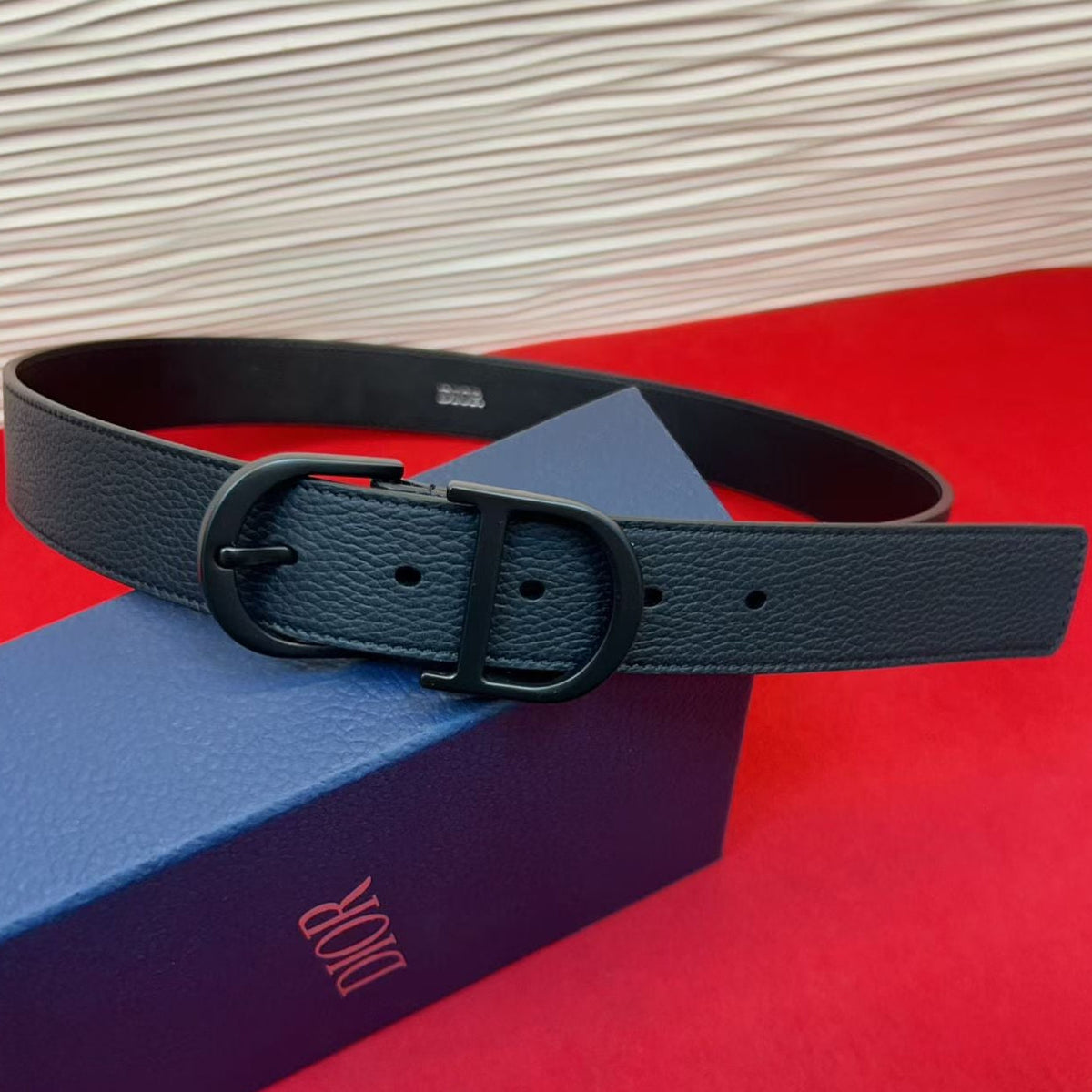 Dior 2026 CD Buckle Belt 35mm Calfskin