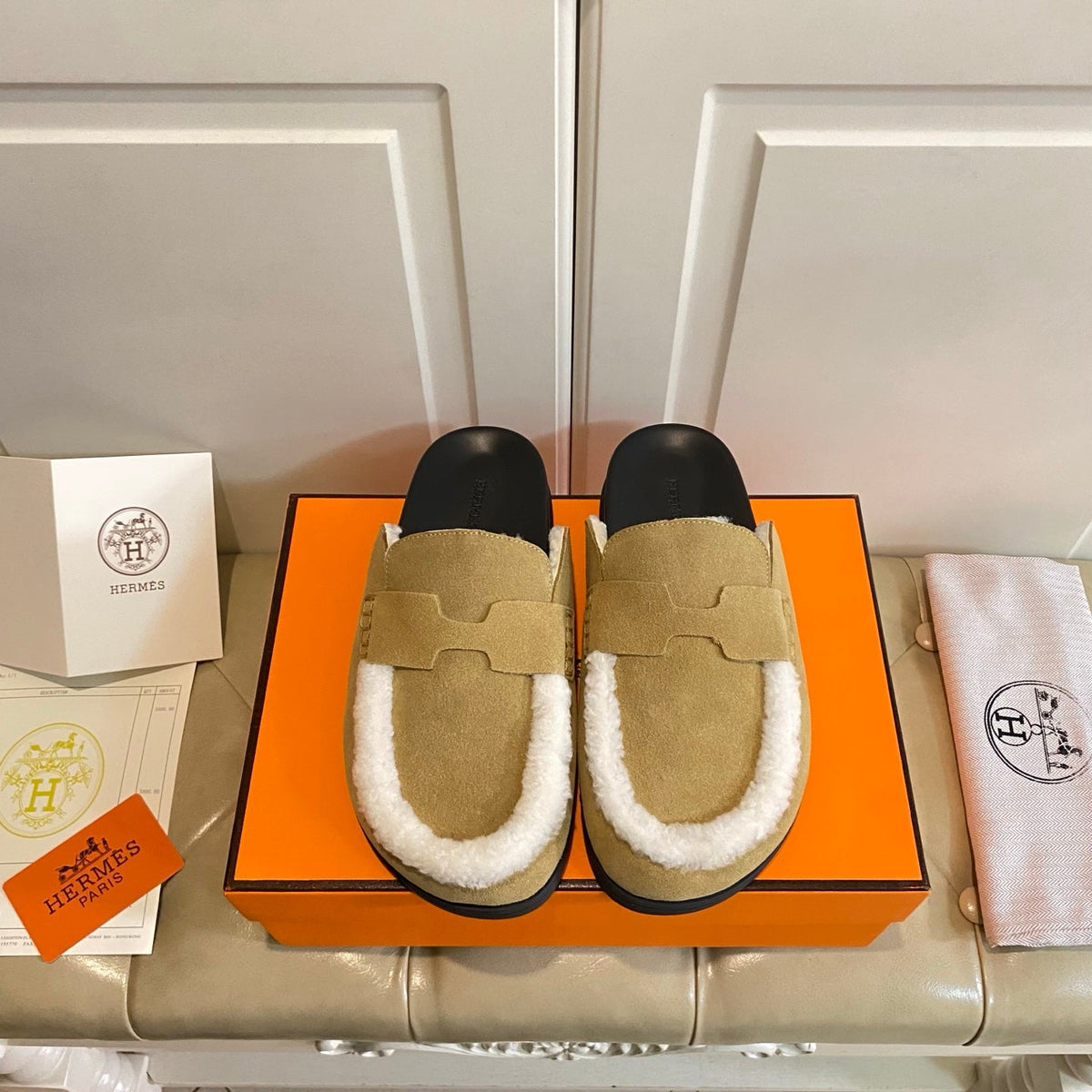 Hermes 2026 Go Mule Suede Leather 602937
