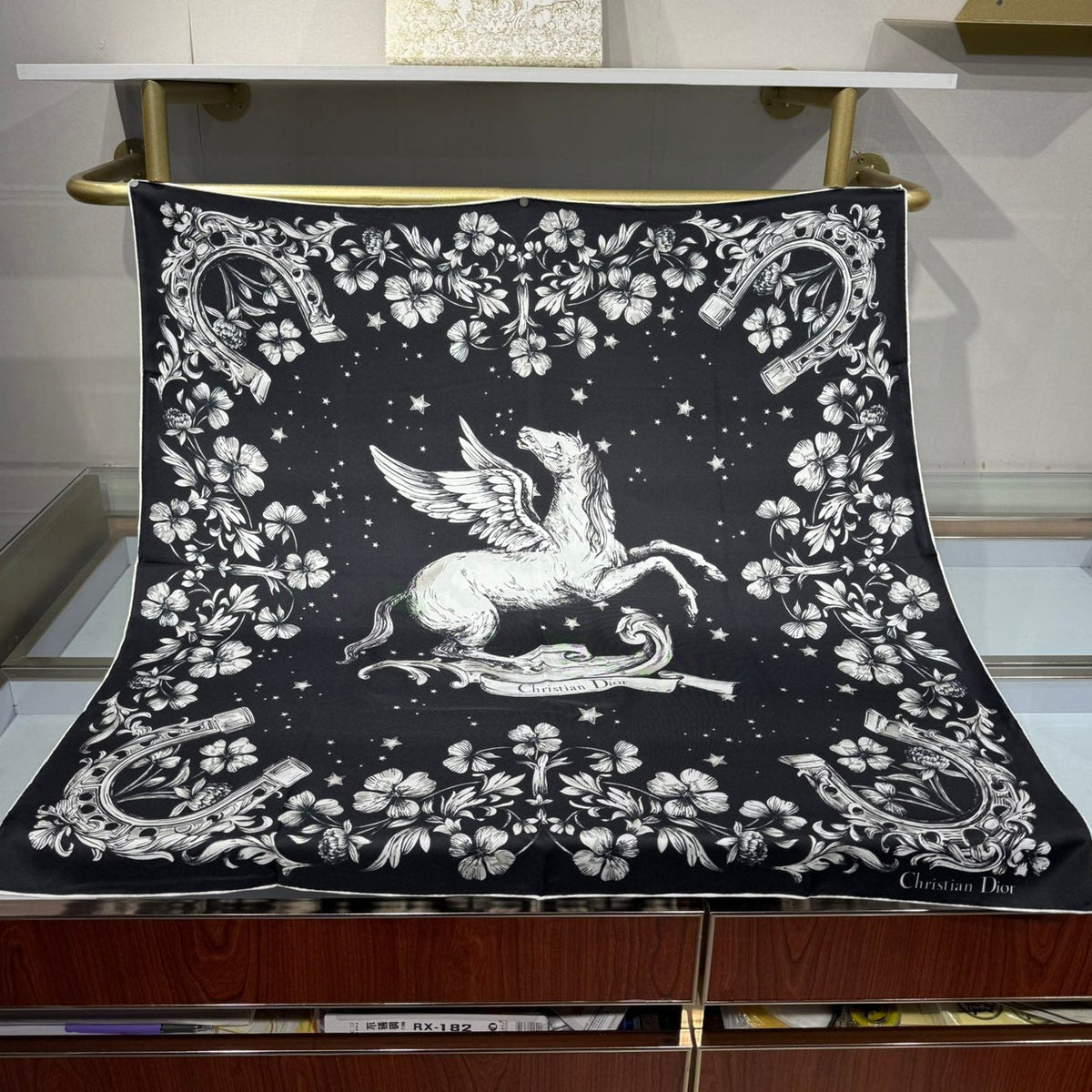 Dior 2026 Pegasus Scarf 90cm Silk 202674