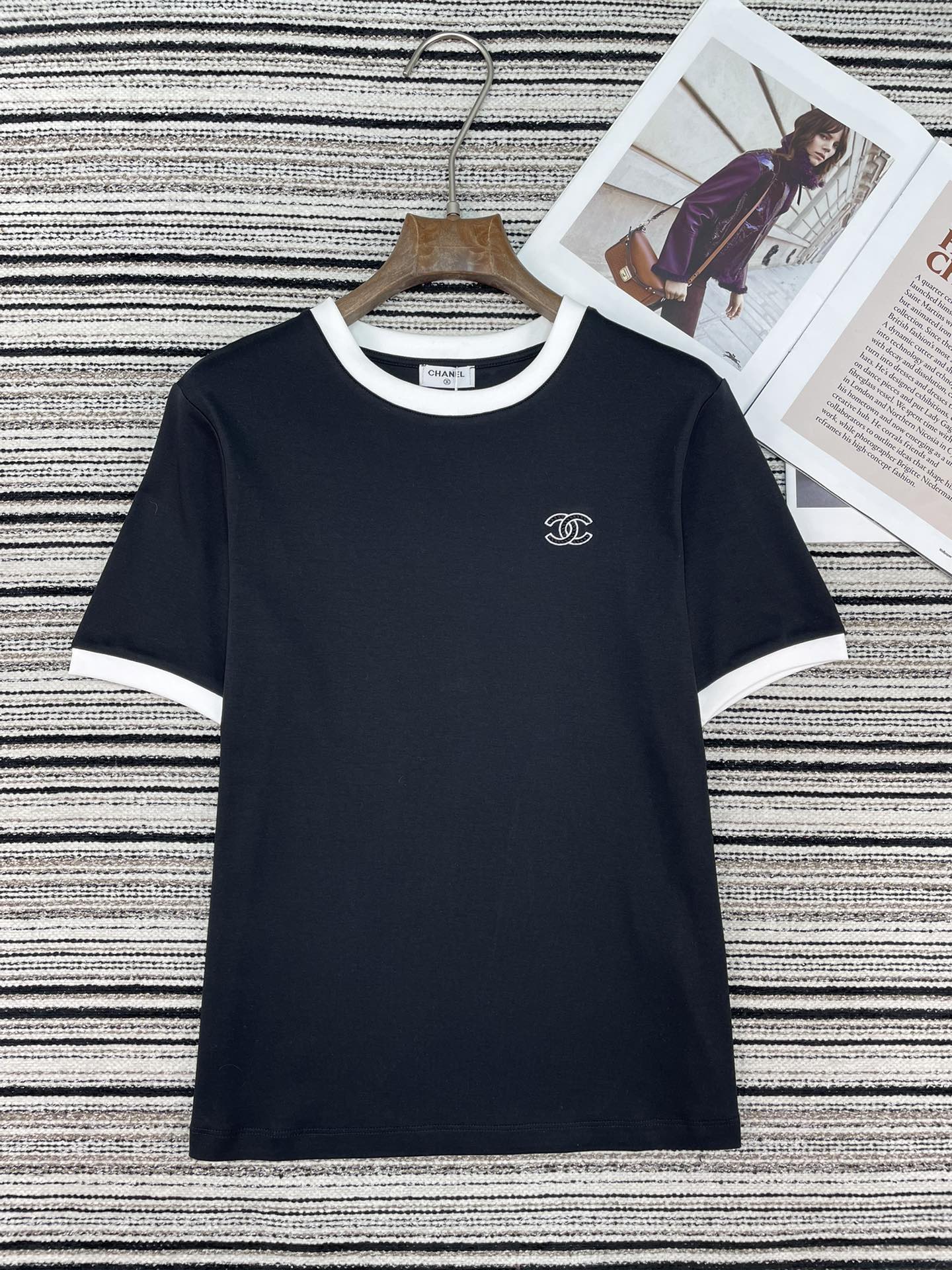 Chanel 2026 Round Neck T-shirt Cotton