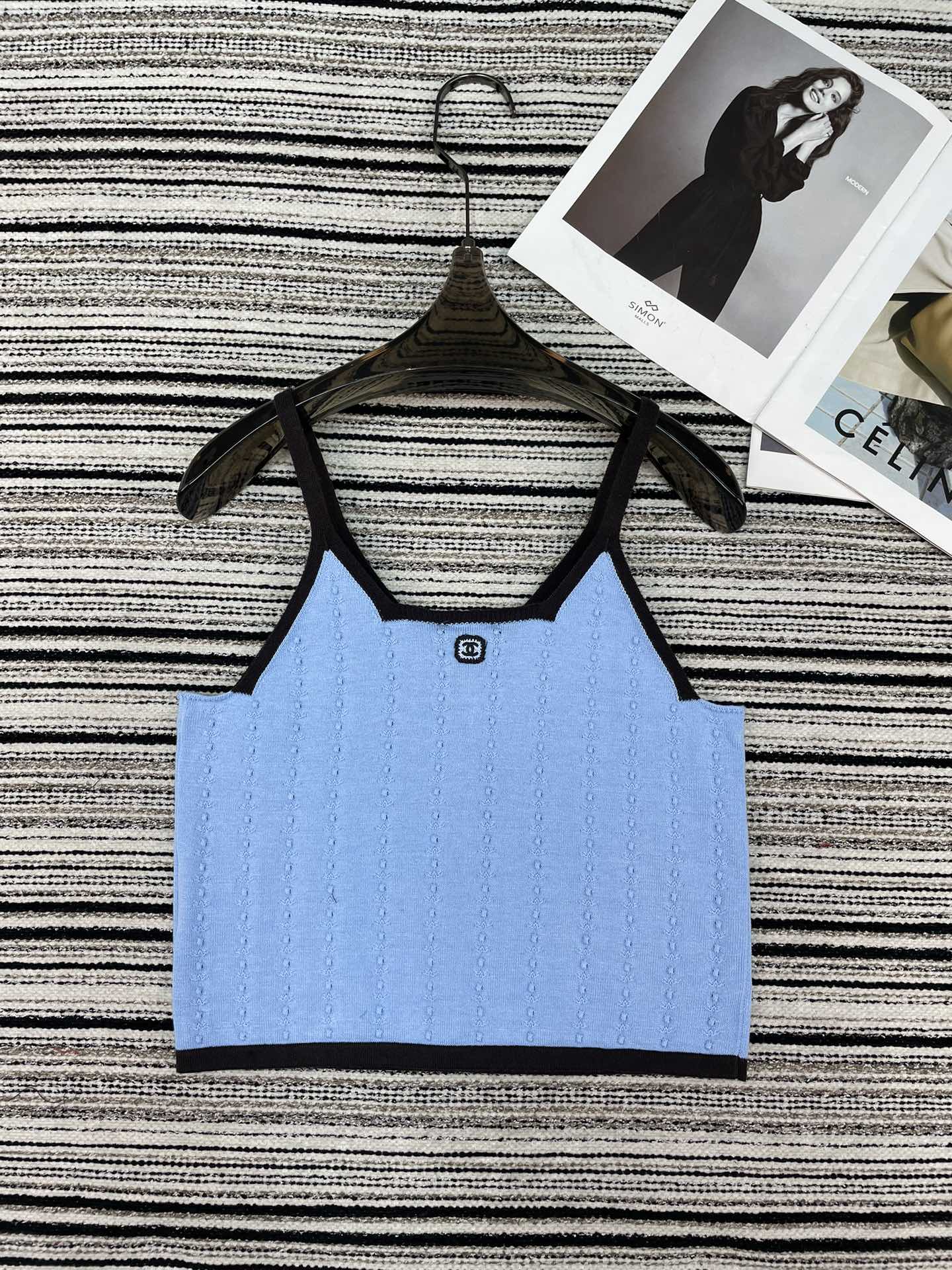 Chanel 2026  V-neckline Camisole Cotton