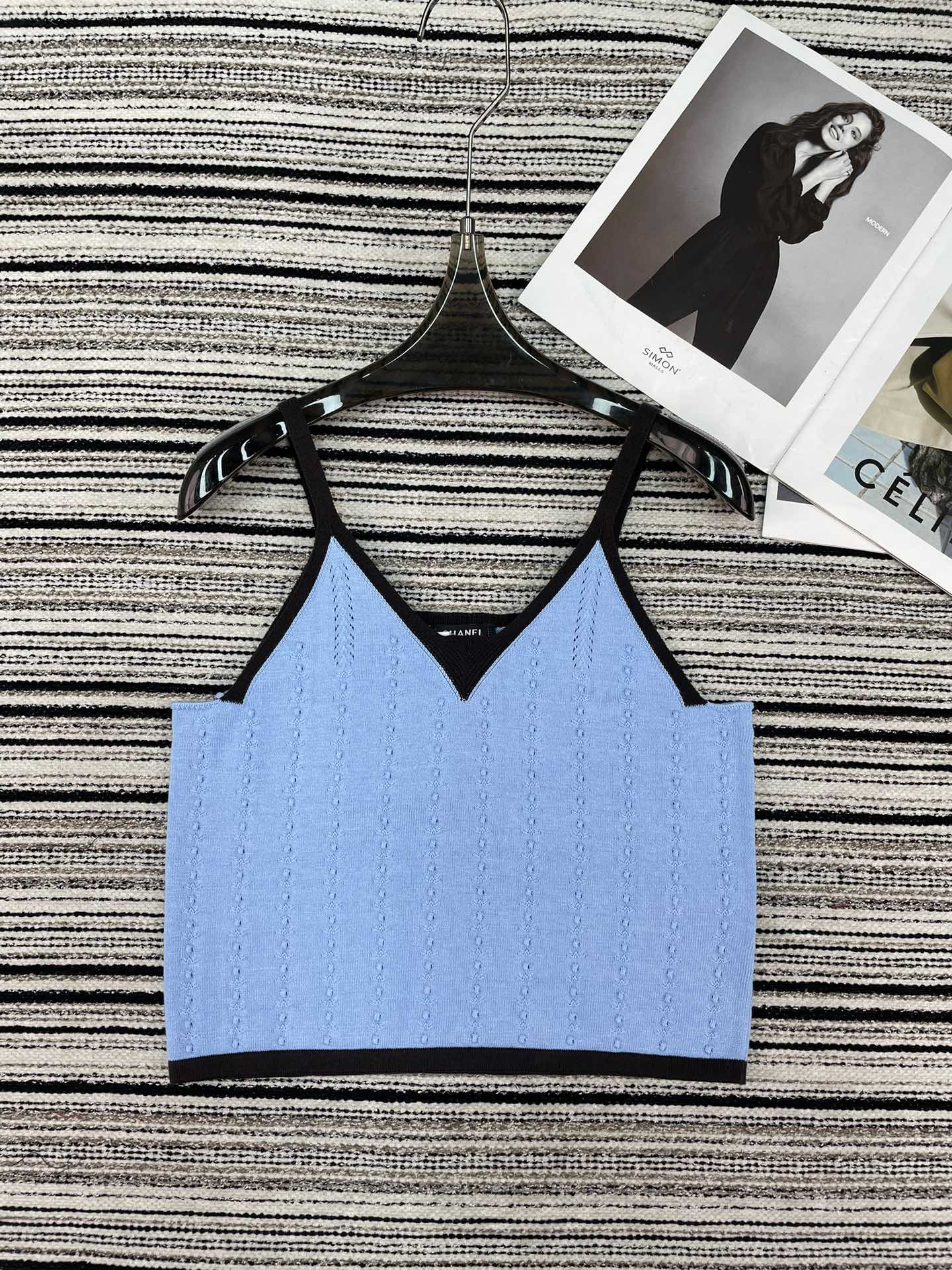 Chanel 2026  V-neckline Camisole Cotton