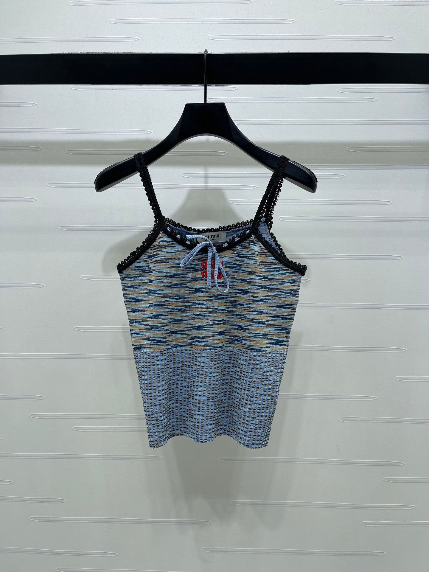 Miumiu 2026 Gradient Camisole Pink and Blue Polyester Viscose 352411