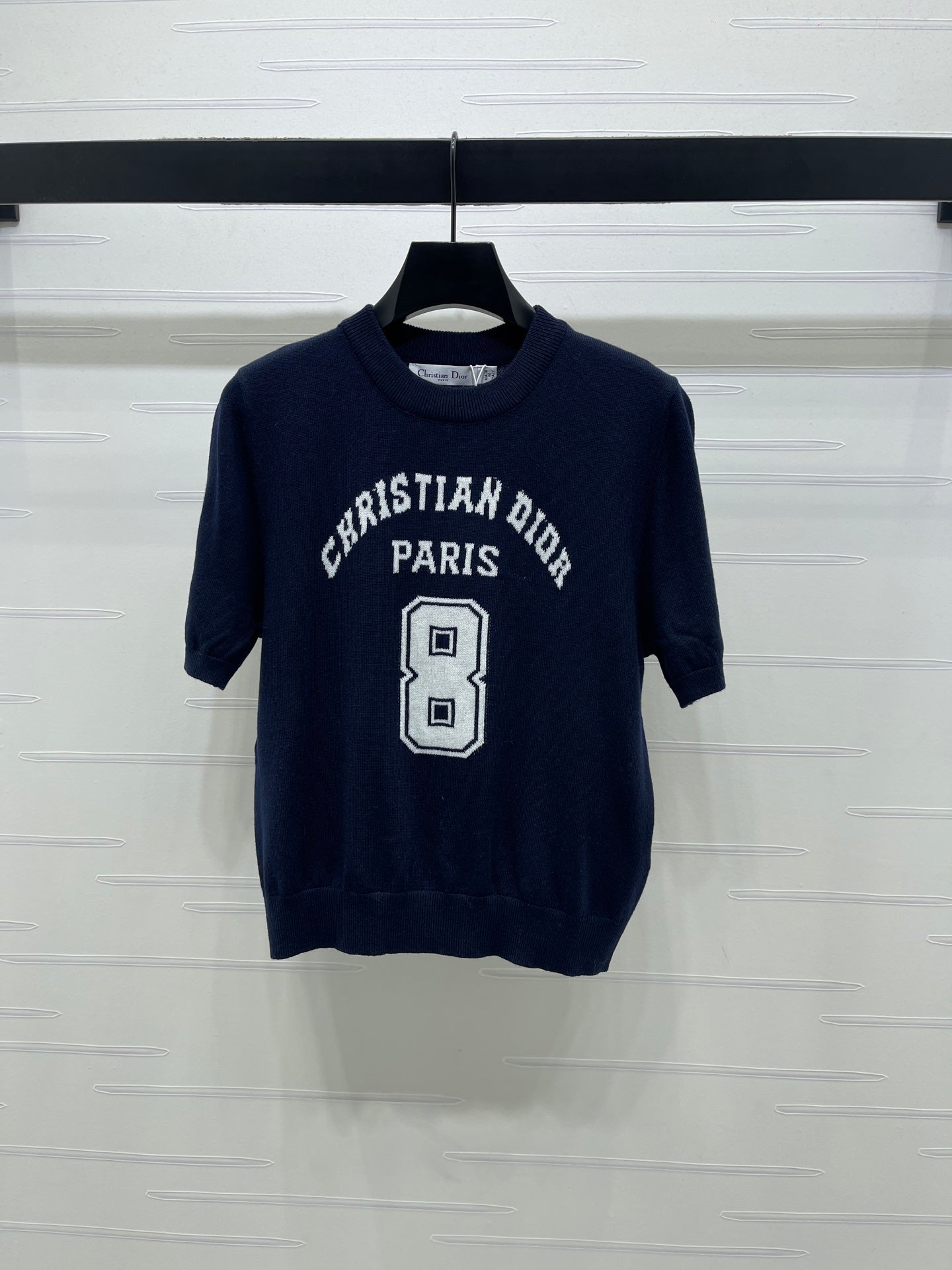 Dior 2026 Number with Logo Short-Sleeve T-Shirt Wool