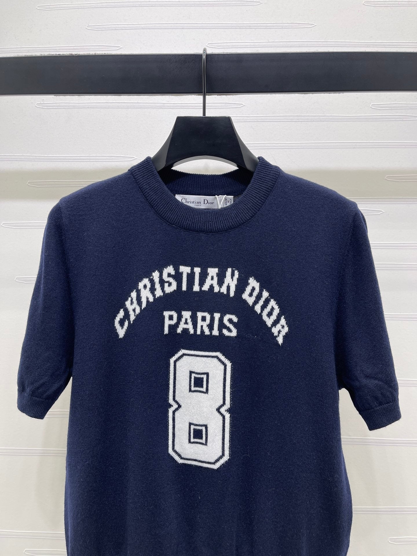 Dior 2026 Number with Logo Short-Sleeve T-Shirt Wool
