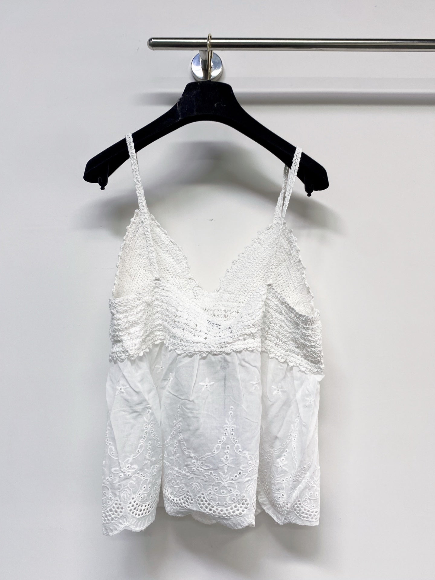 Chanel 2026 Camisole Beige and White Cotton