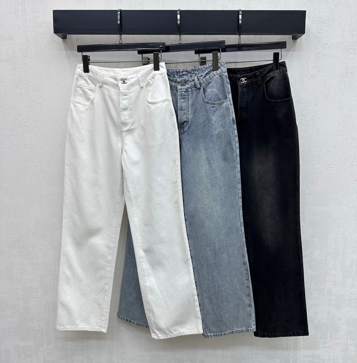 Chanel 2026 Jeans With Silver Buckle 359365