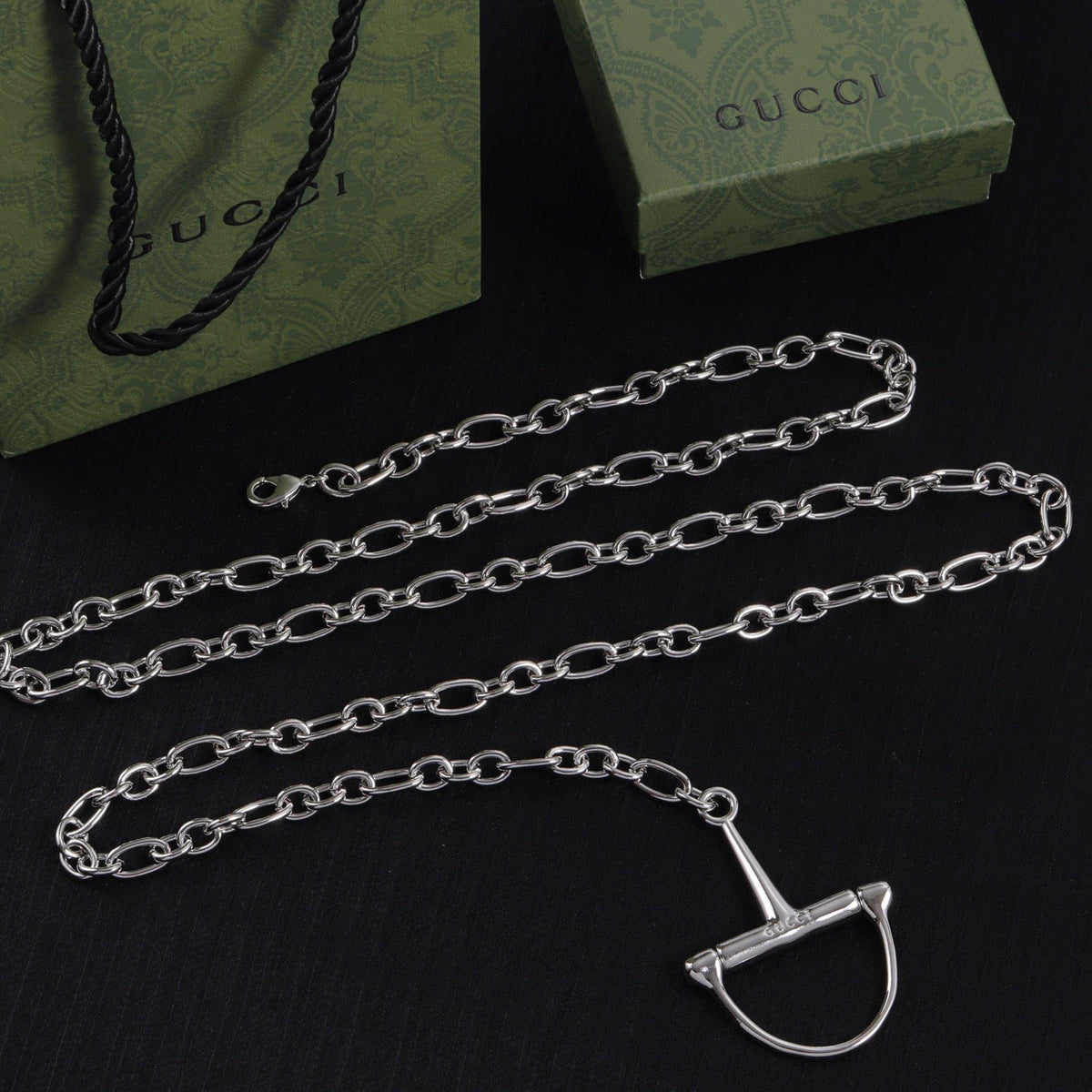 Gucci 2026 Half Horsebit Waist Chain Belt 204795