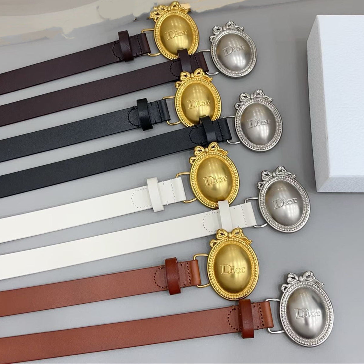 Dior Médaillon 6.5cm Belt Buckle 2.5cm Smooth Calfskin