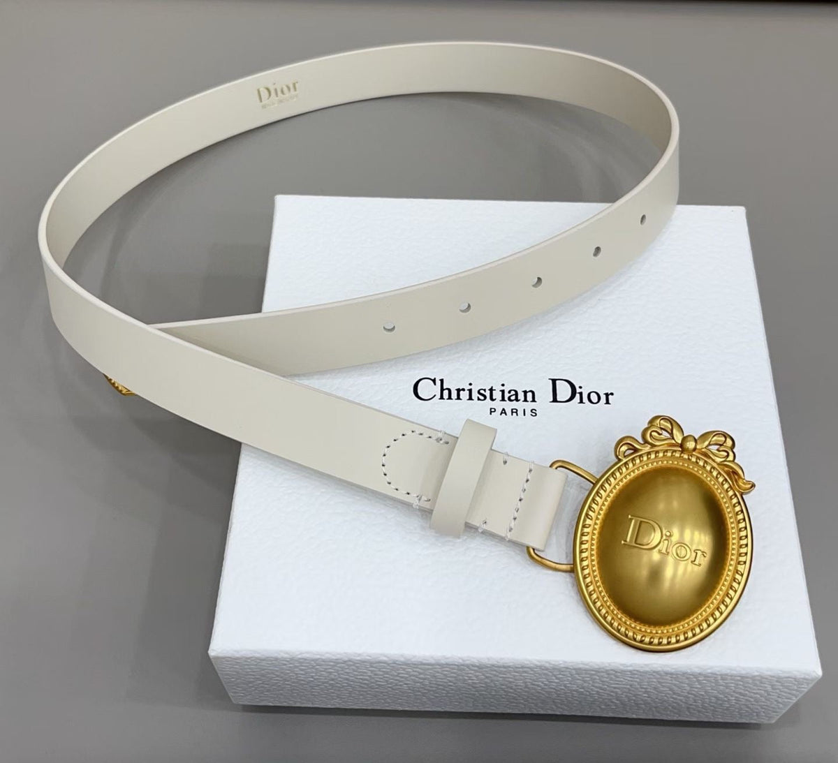 Dior Médaillon 6.5cm Belt Buckle 2.5cm Smooth Calfskin