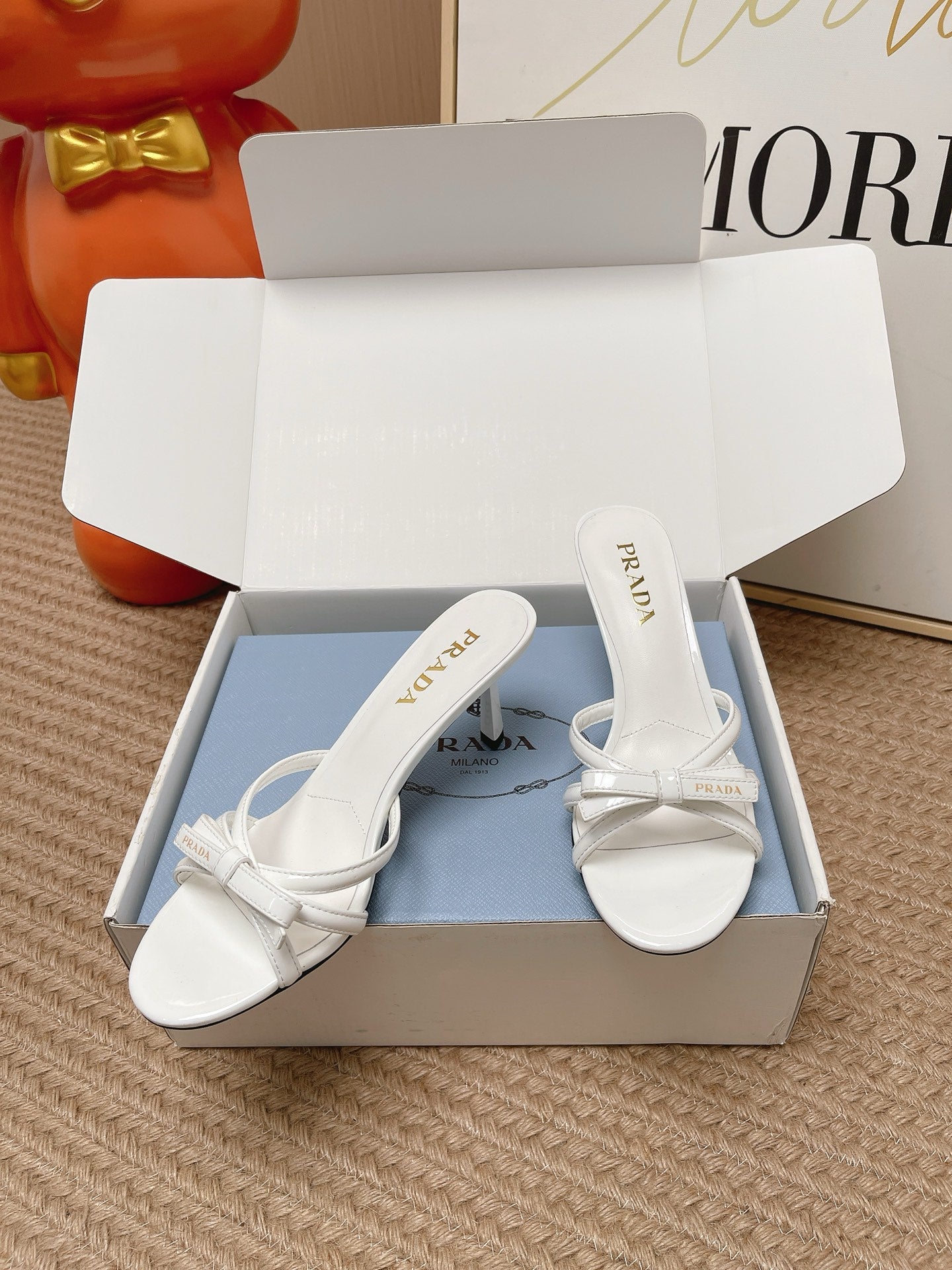 Prada 2026 Sandal 50mm Glossy Leather 854427