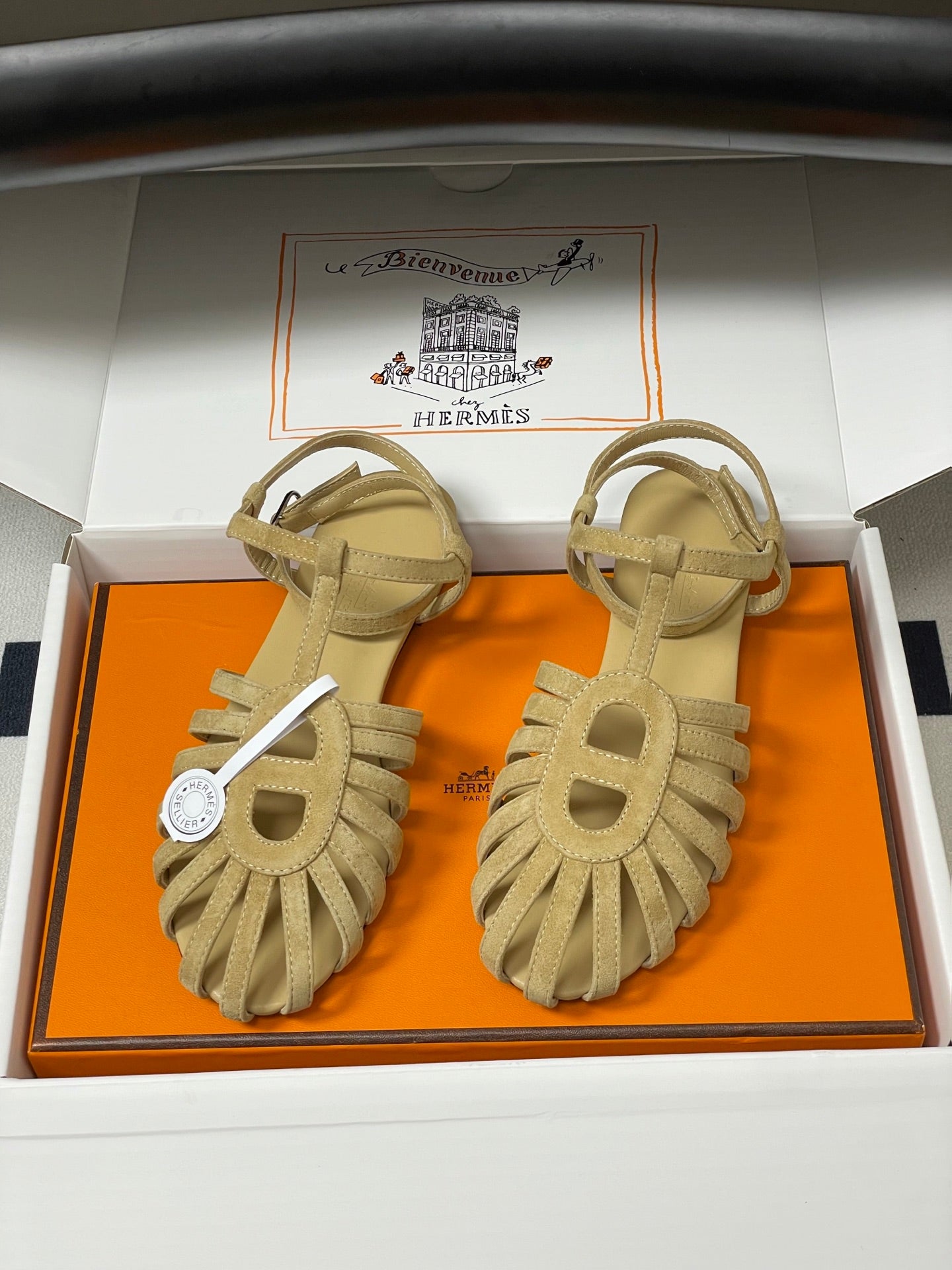 Hermes 2026 Sandal Suede Calfskin 903008