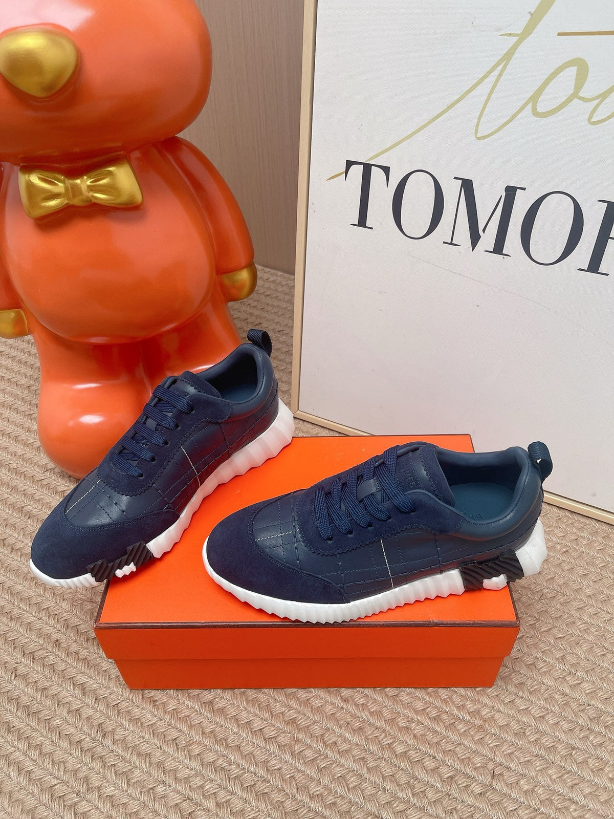 HM 2026 Men Bouncing Sneakers Suede Calfskin 854501