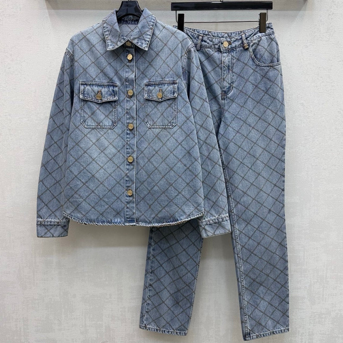 Chanel 2026 Set Blue Denim Cotton