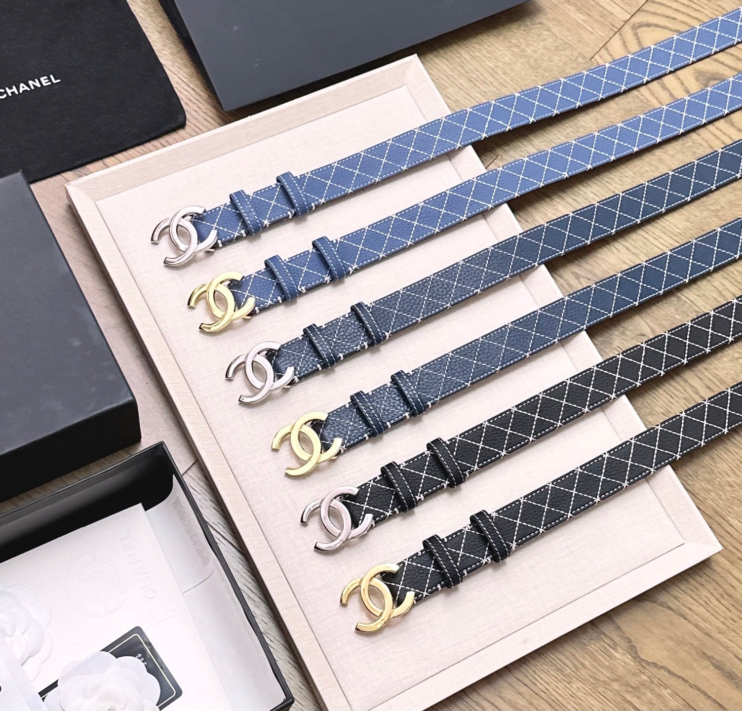 Chanel 2026 Matelassé Belt 30mm Cowhide 215561
