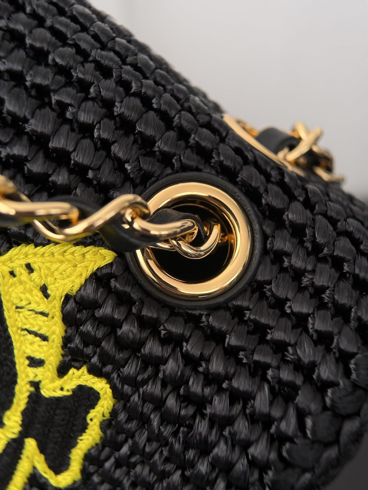 Chanel 2026  Small Cruise Flap Bag 26cm Black Braided Raffia