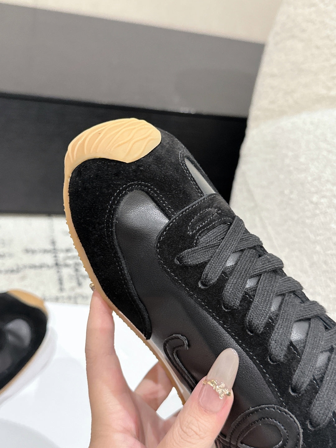 Loewe 25 Ballet Runner 2.0 Sneaker Black Suede