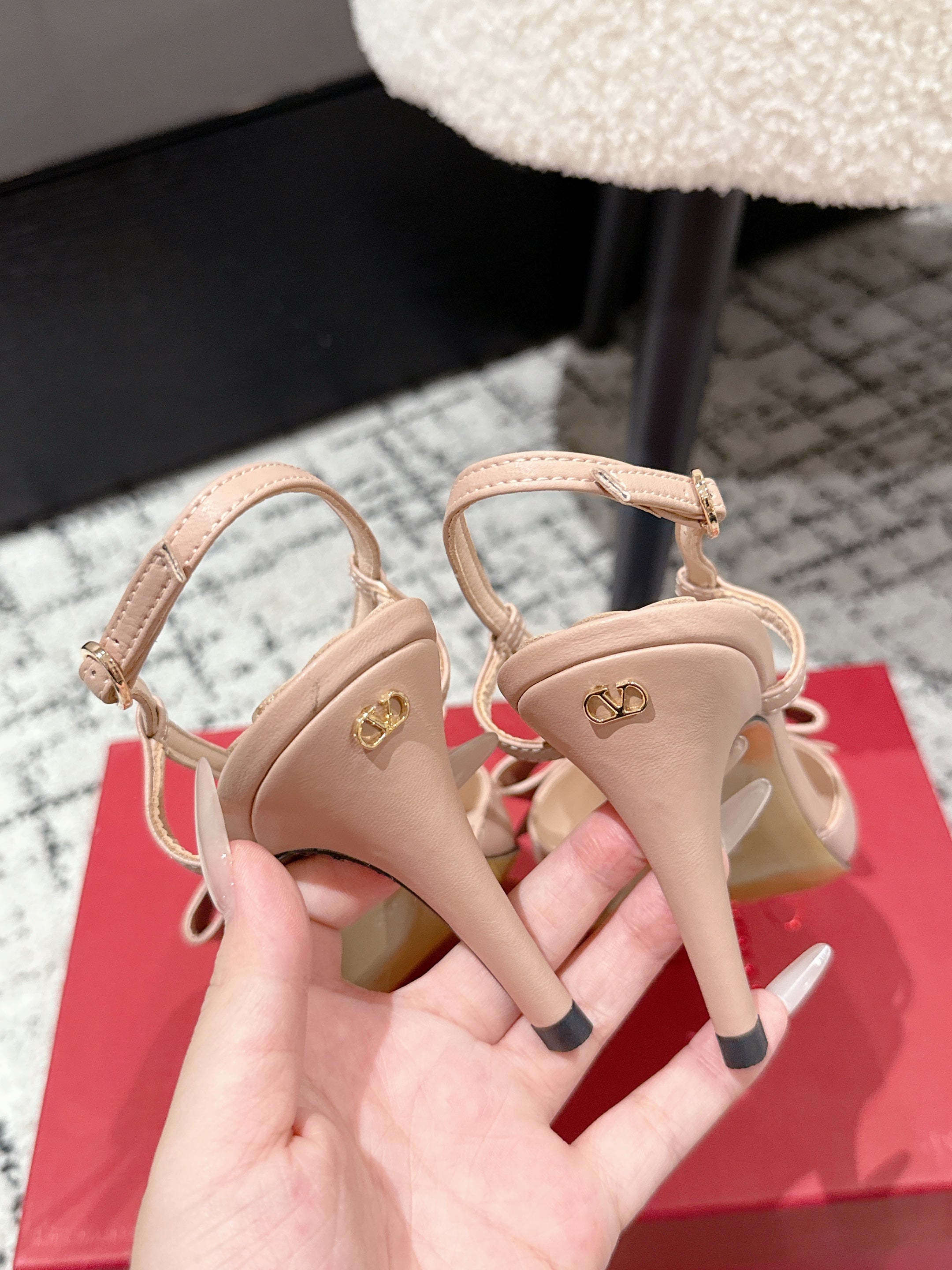 VT 25 Bowow Slingback Pink Sheepskin 327737