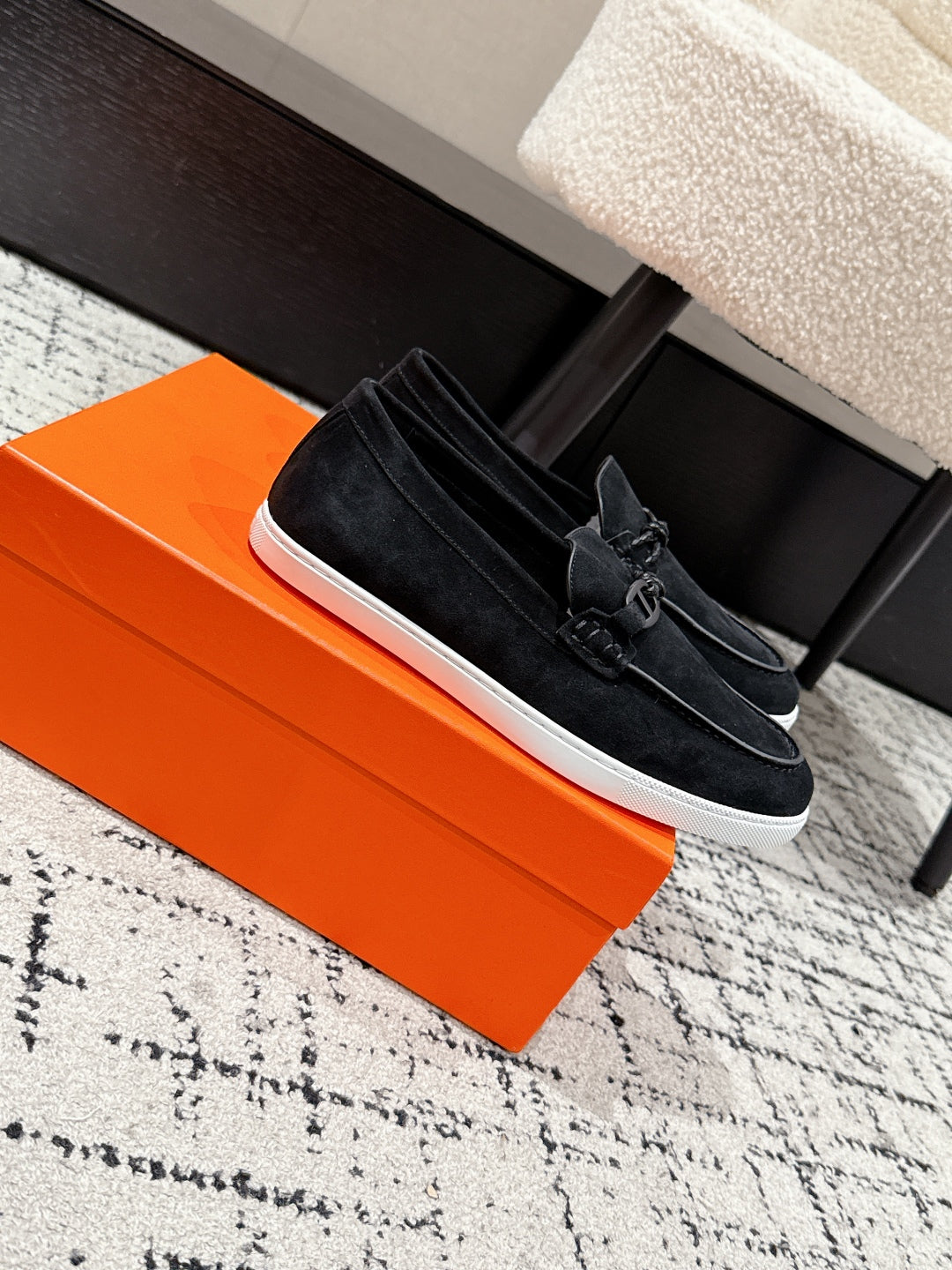 HM 25 Mocassim lgnacio Loafer  Black Cowhide 377583