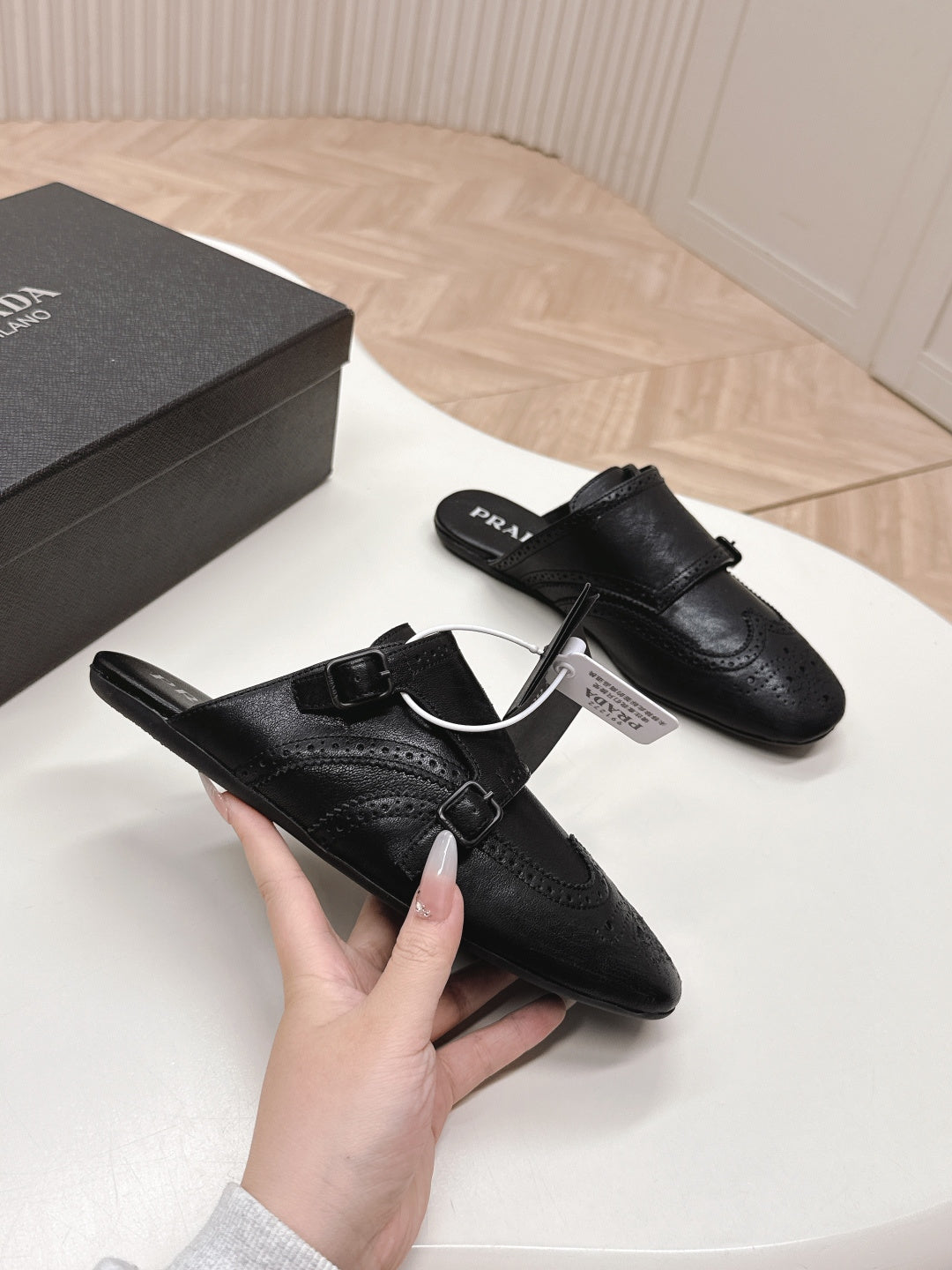 PRA 26S Mule Black Sheepskin 600582