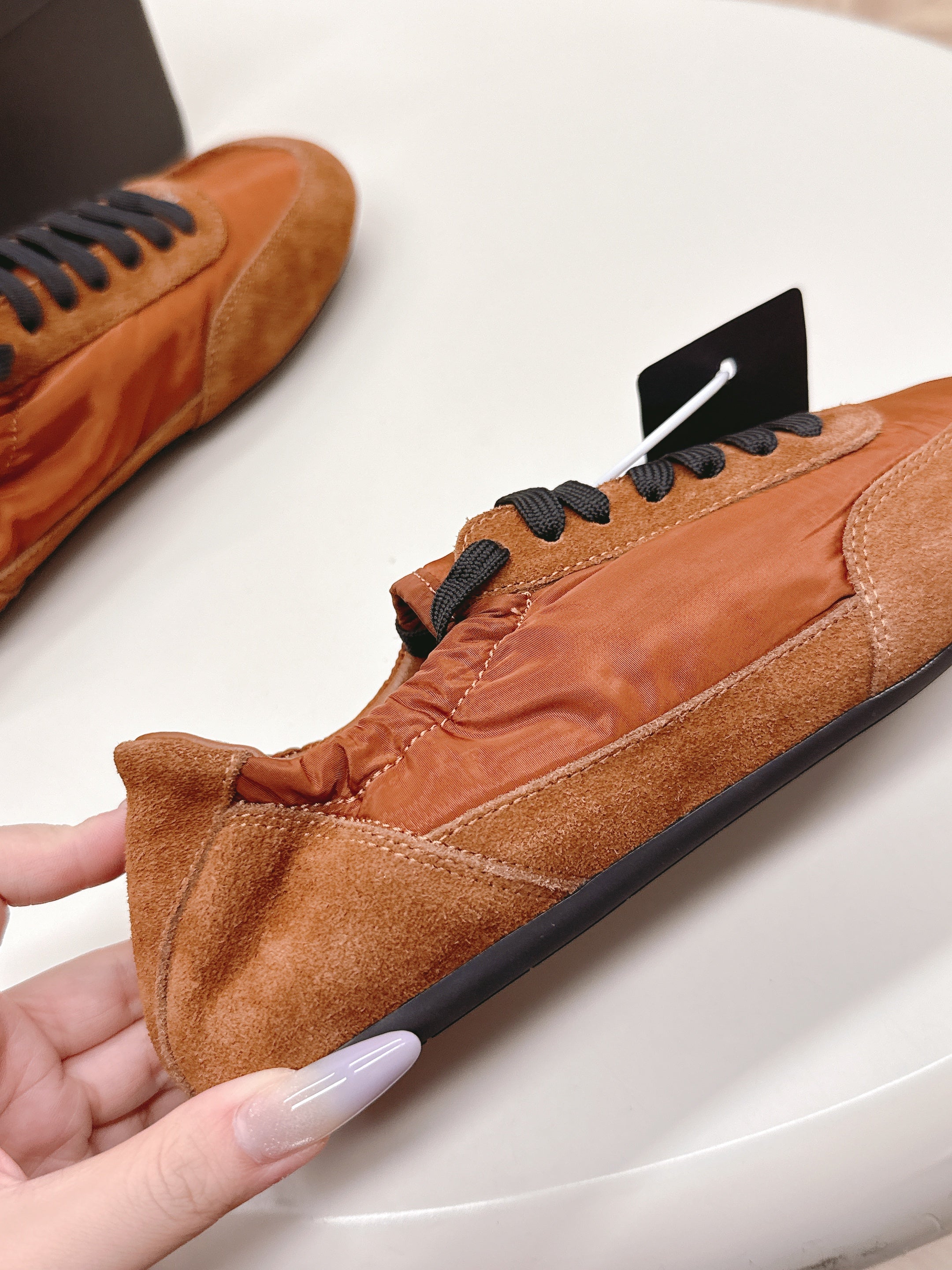 PRA 26S Sneaker Camel Brown Suede Canvas 600605