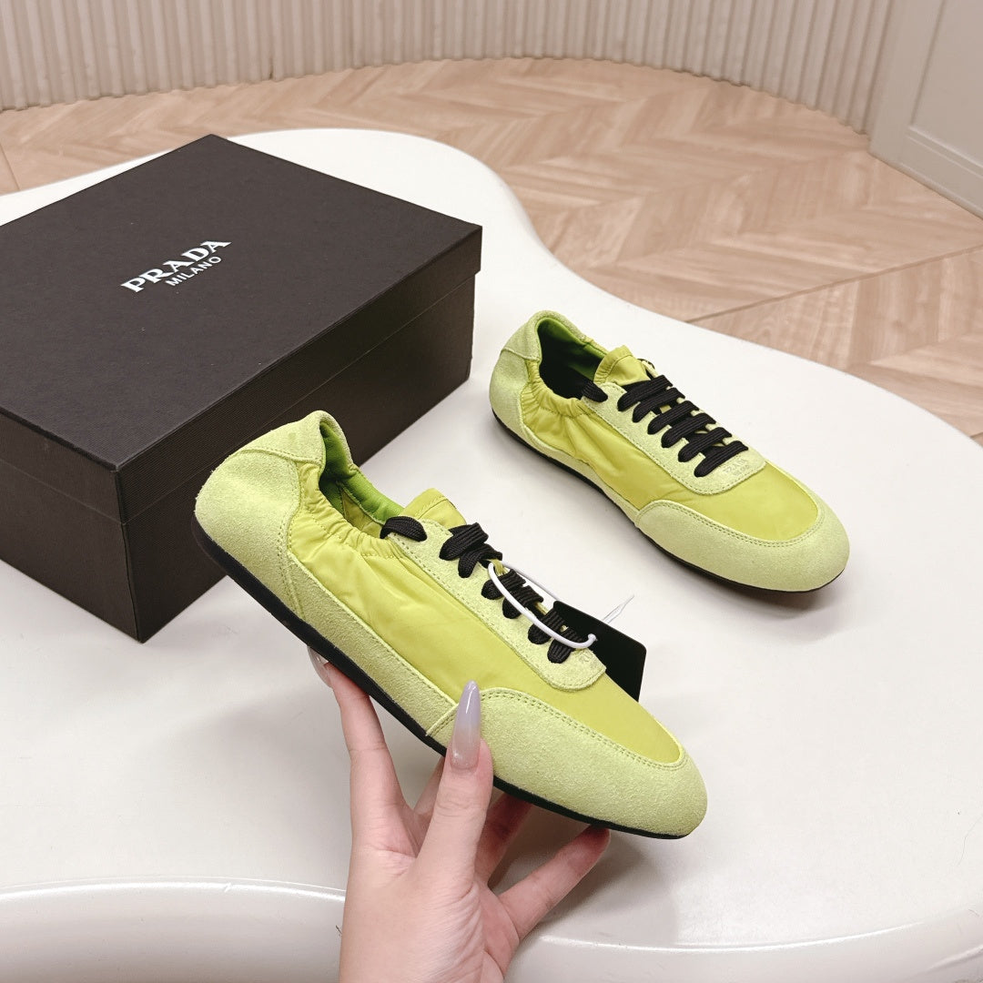 PRA 26S Sneaker Lime Green Suede Canvas 600601