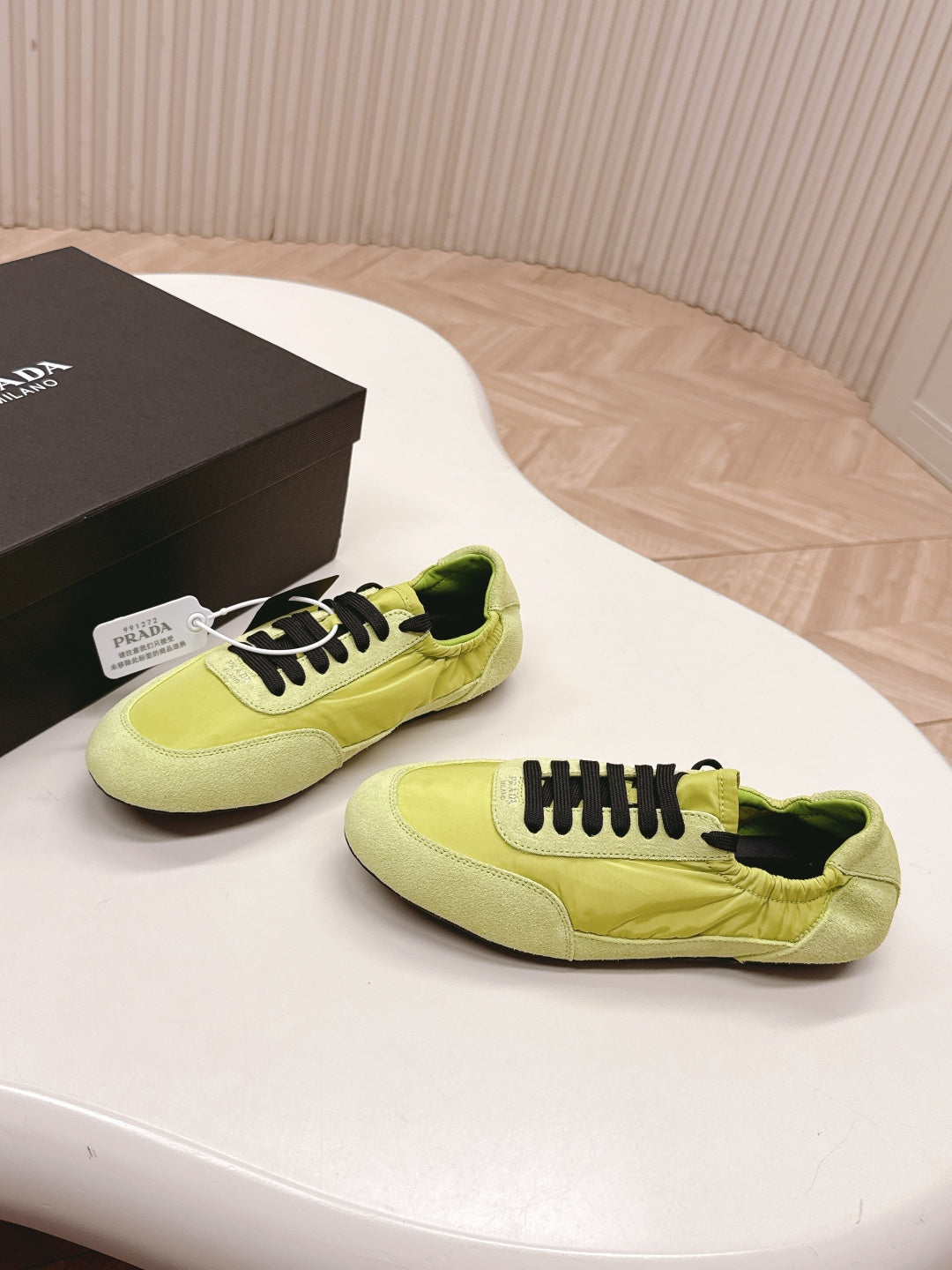 PRA 26S Sneaker Lime Green Suede Canvas 600601