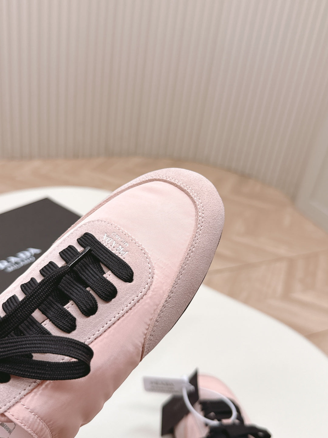 PRA 26S Mule Sneaker Light Pink Suede Canvas 600608