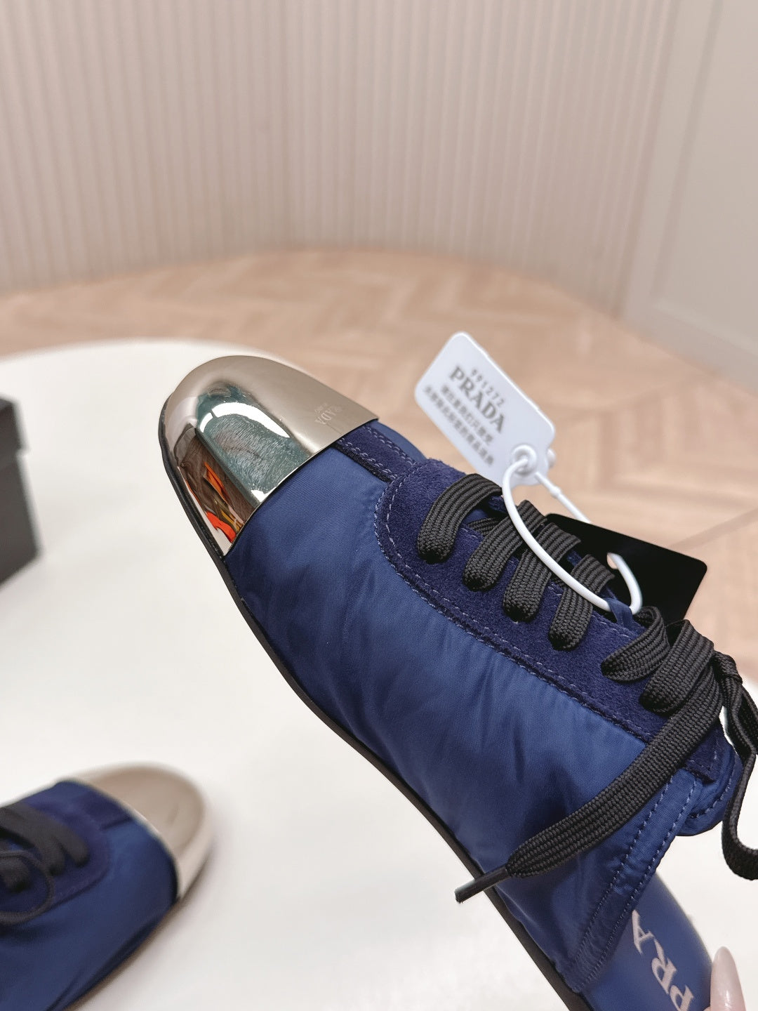 PRA 26S Mule Sneaker Navy Blue Sliver Canvas 600620