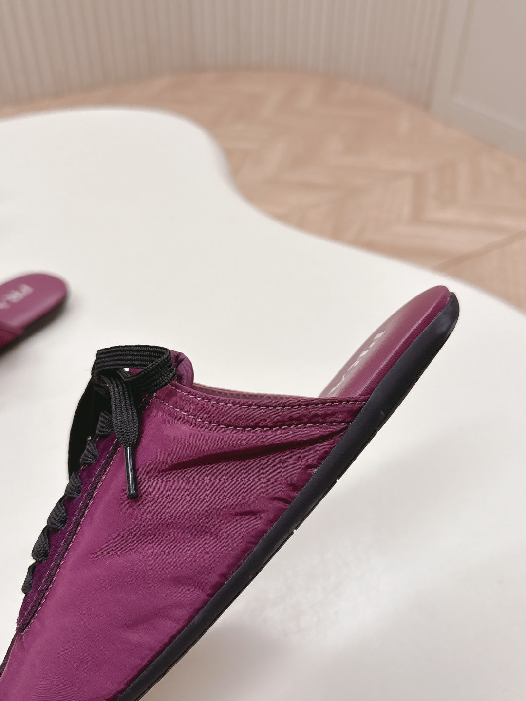 PRA 26S Mule Sneaker Wine Purple Sliver Canvas 600621