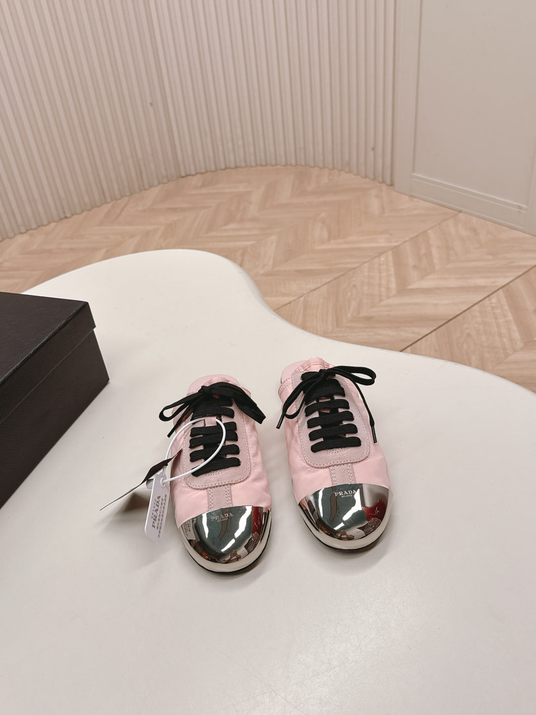 PRA 26S Mule Sneaker Light Pink Sliver Canvas 600622