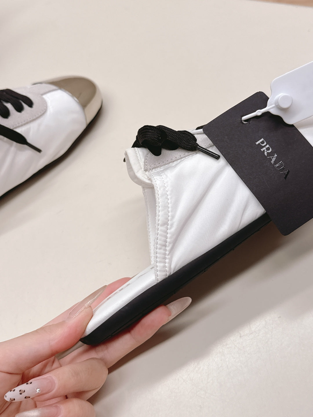 PRA 26S Mule Sneaker White Sliver Canvas 600623