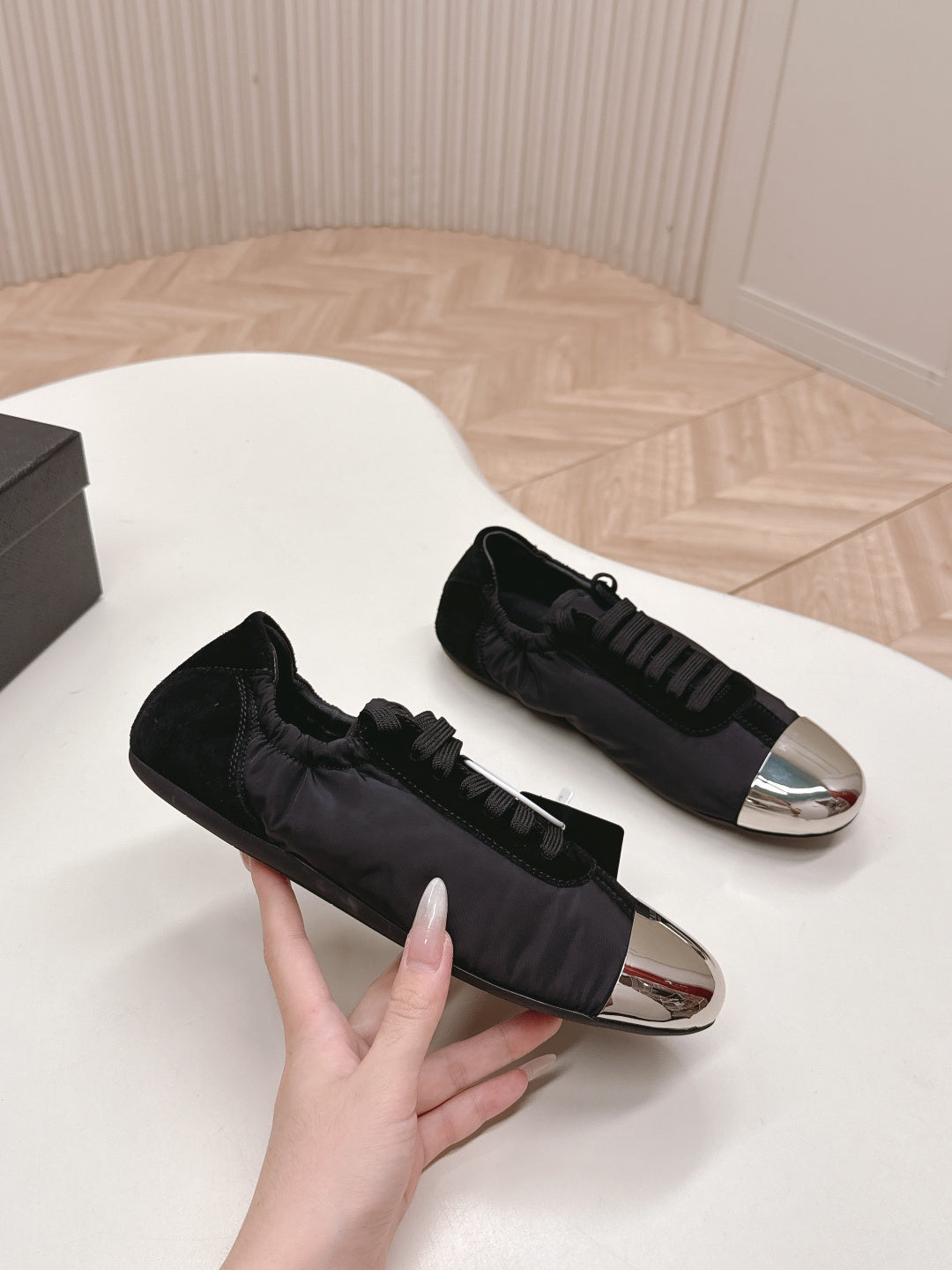 PRA 26S Mary Jane Black Sliver Canvas 600628