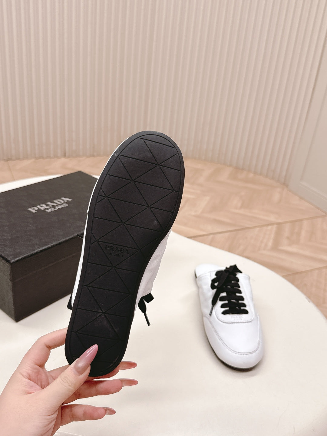 PRA 26S Mule Sneaker White Sheepskin 600617