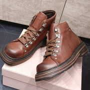 Miumiu 2026 Hiking Ankle Boots Cowhide 954315