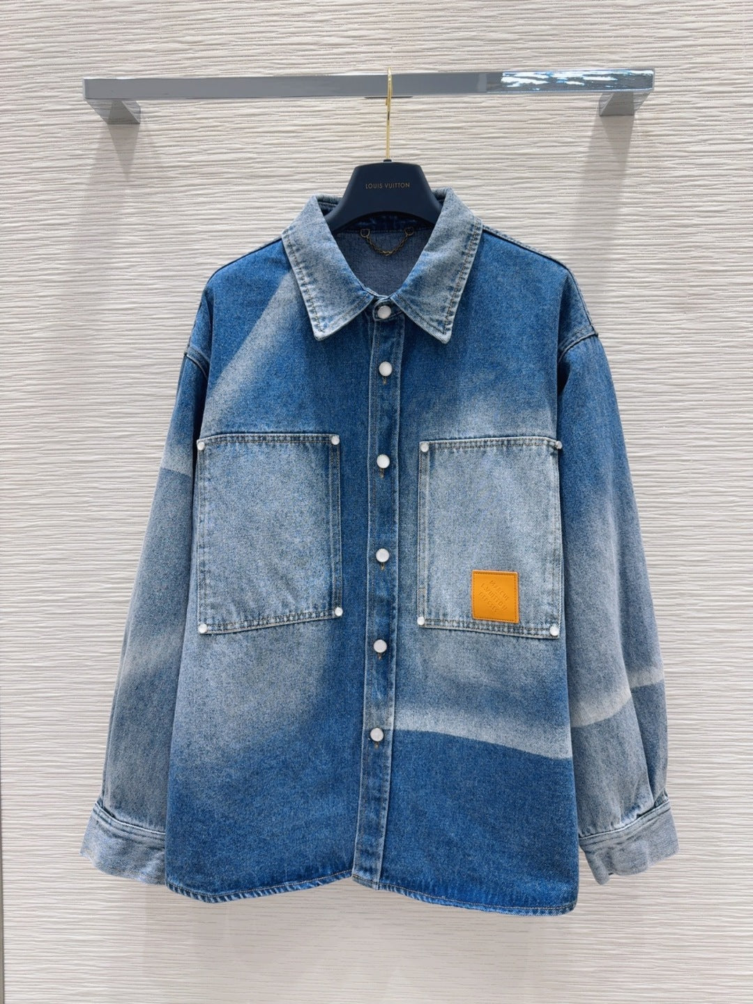 LV 25 Denim Jacket Light Blue Cotton