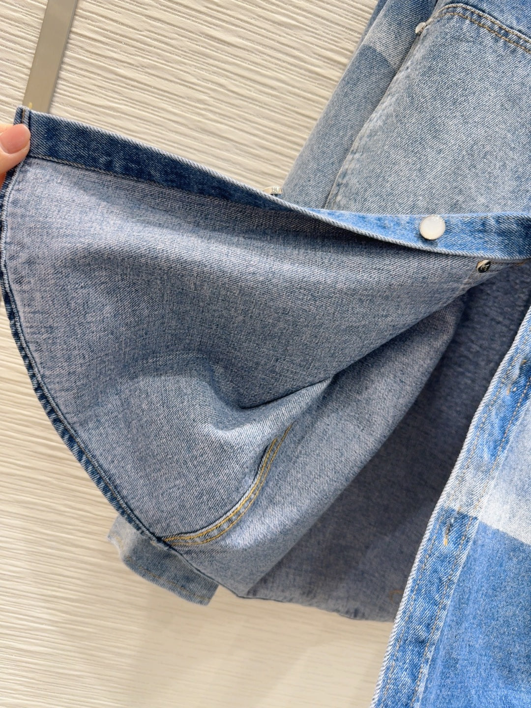 LV 25 Denim Jacket Light Blue Cotton