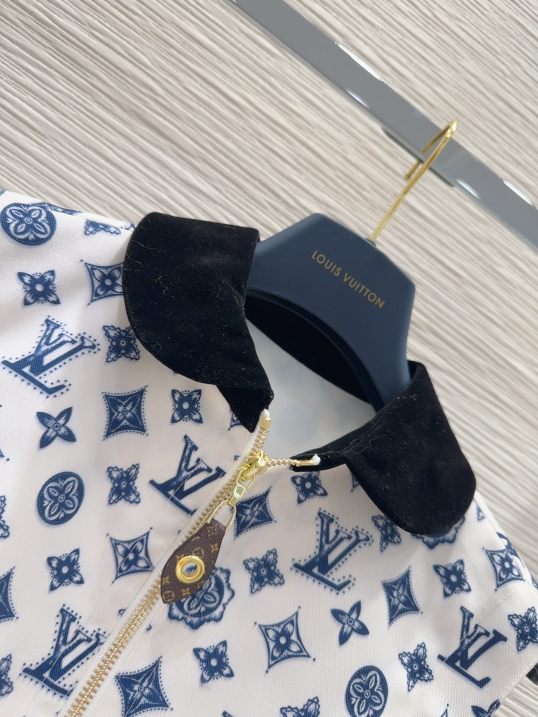 LV 25 Vest Dress Blue Polyester