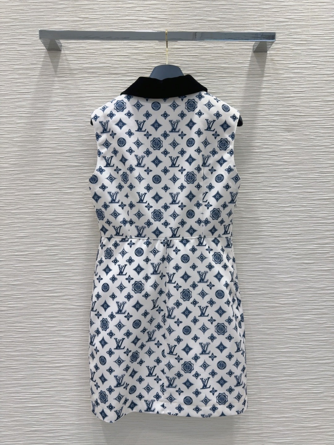 LV 25 Vest Dress Blue Polyester