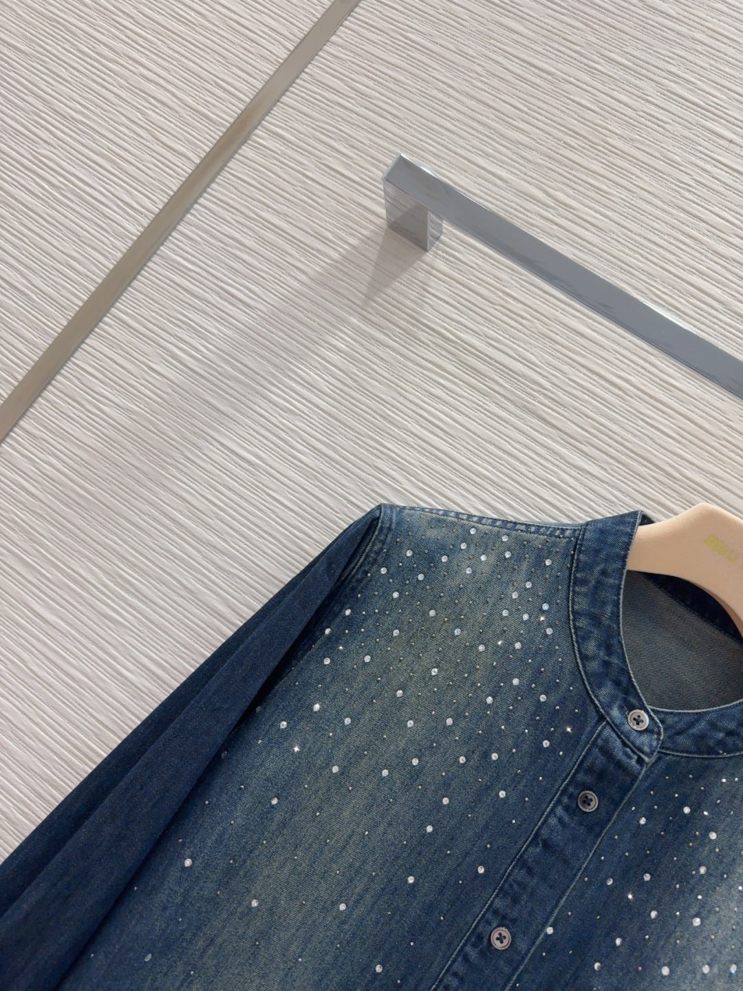 Miu Miu 25 Denim Shirt Blue Cotton Polyester