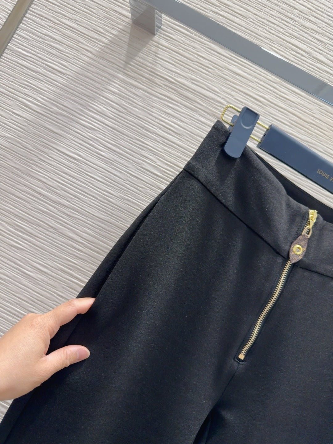 LV 25 Long Trousers Black Polyester