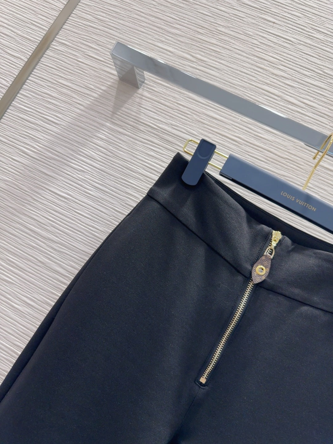 LV 25 Long Trousers Black Polyester