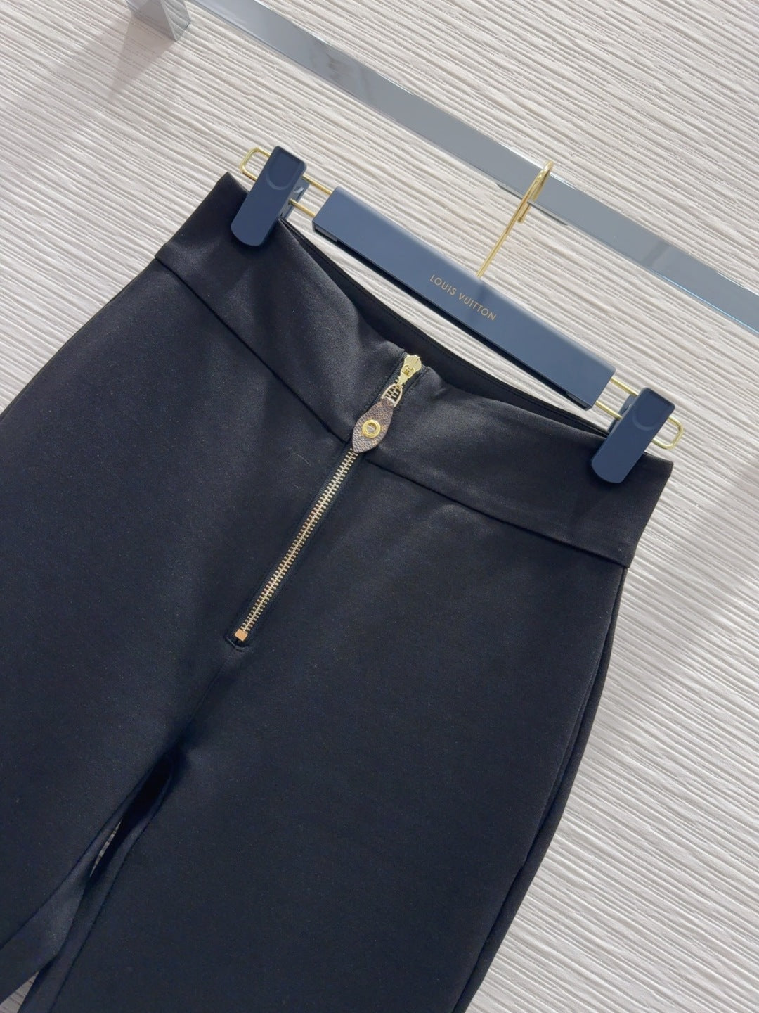 LV 25 Long Trousers Black Polyester