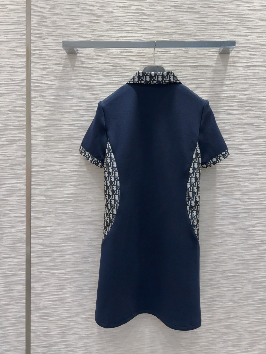 CD 25 Monogram Dress Blue mix Beige Polyester