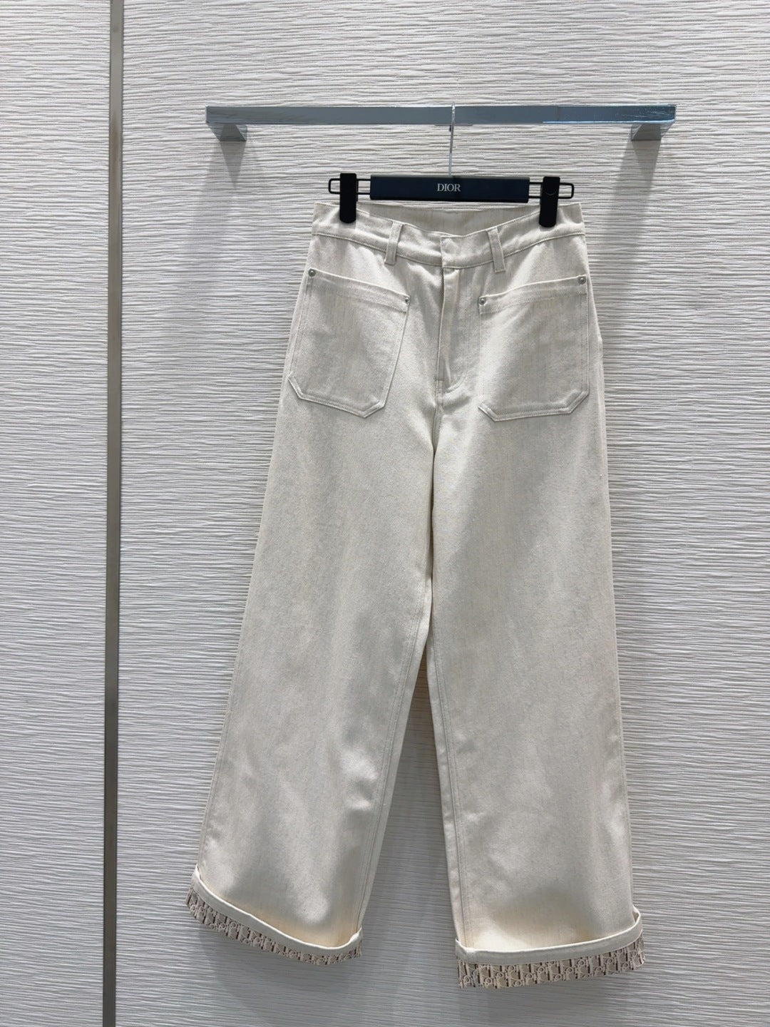 CD 2025 Pants Light Beige Cotton