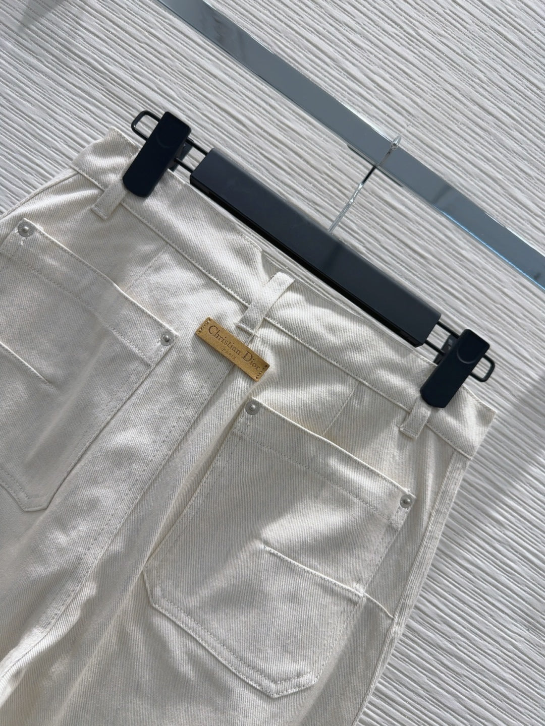 CD 2025 Pants Light Beige Cotton