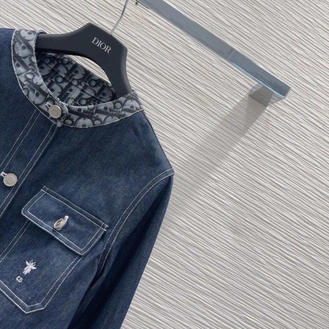CD 2025 Denim Jacket Blue Cotton
