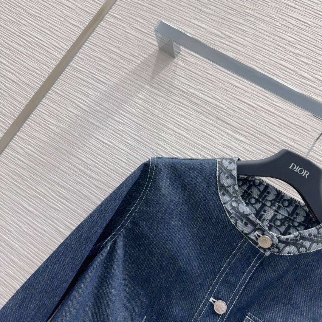 CD 2025 Denim Jacket Blue Cotton