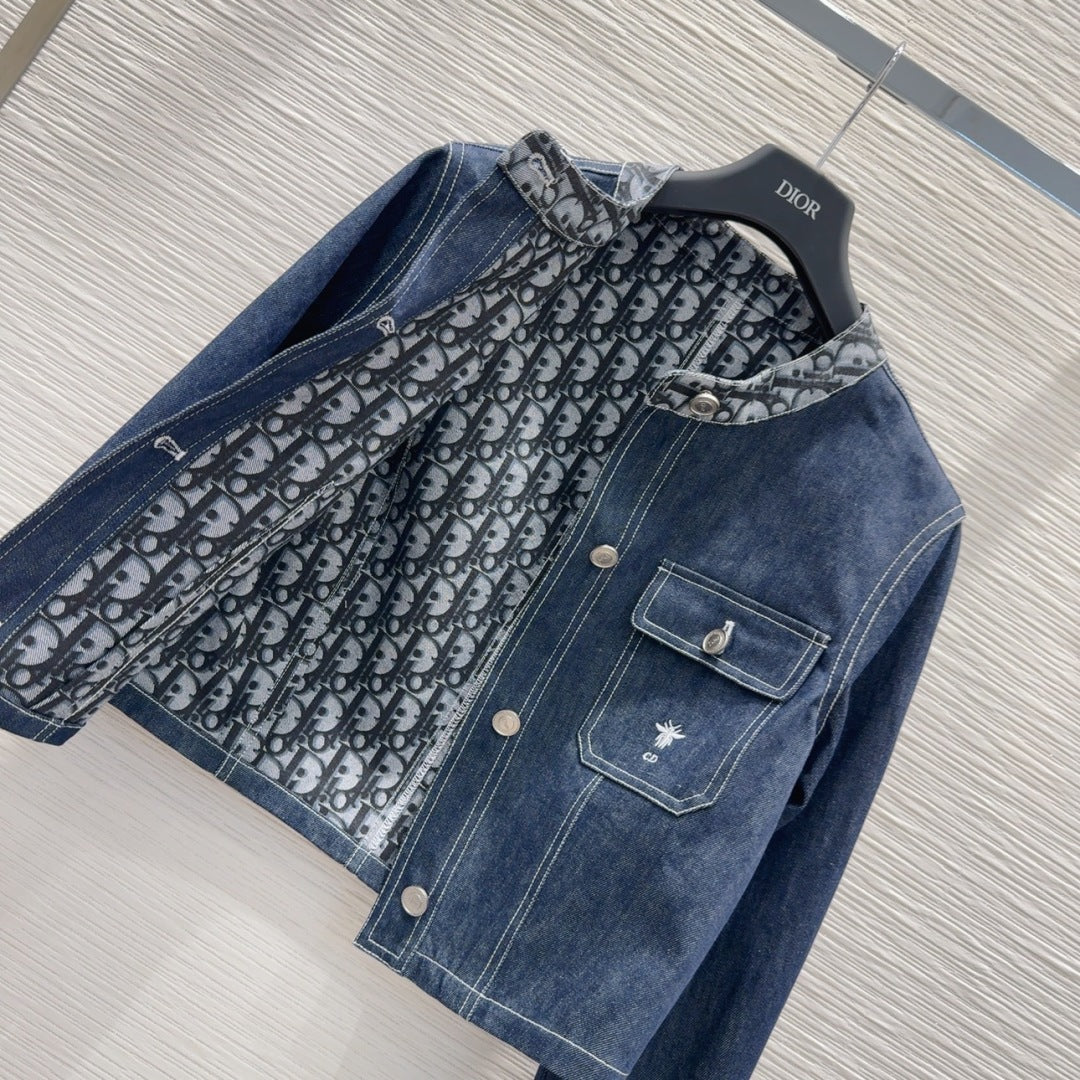 CD 2025 Denim Jacket Blue Cotton